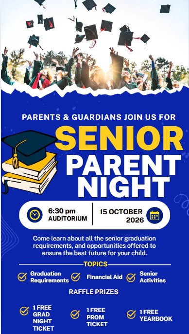 Blue infographic flyer